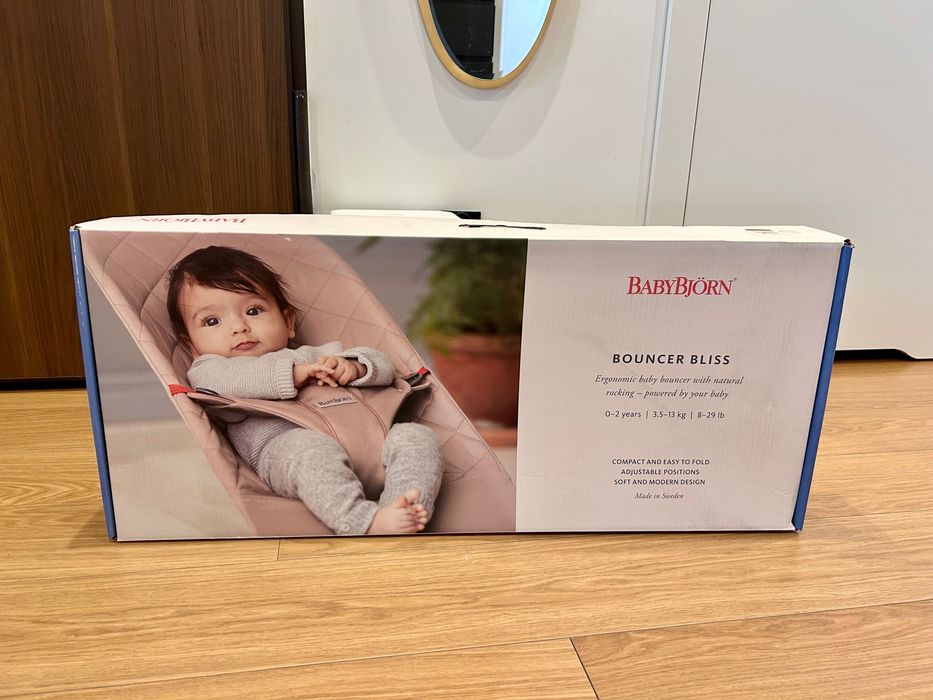 Bujak bujaczek Baby Bjorn babybjorn mesh różowy beżowy