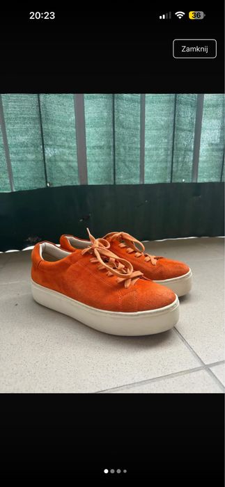 Pomaranczowe sneakersy vagabond 39
