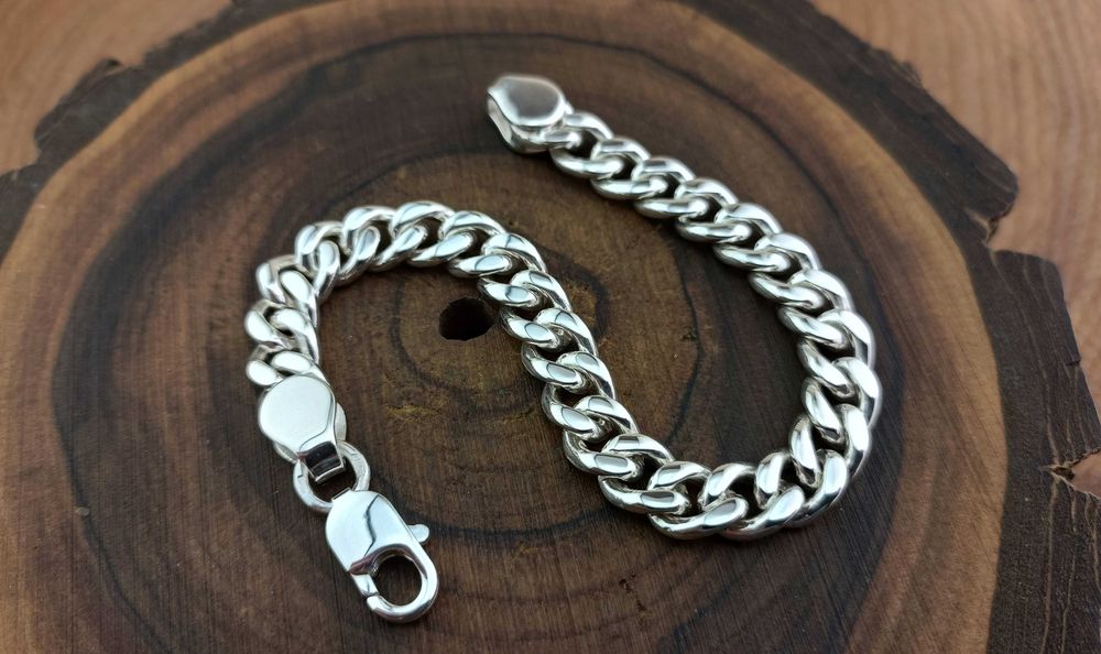 Серебряный браслет Панцирь, Панцирное. Срібний браслет Панцир Ланцюг