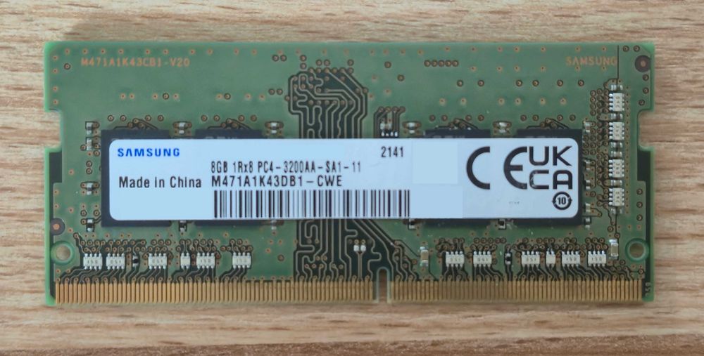Pamięć RAM Samsung 8GB DDR4 3200MHz SODIMM – M471A1K43DB1-CWE