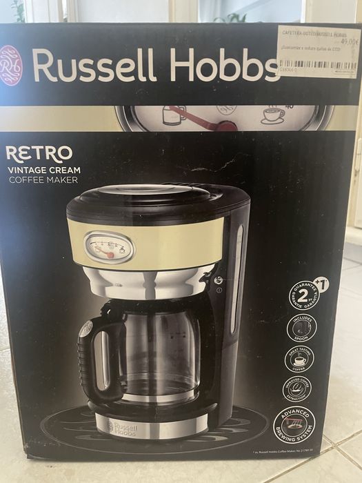 Vendo máquina de café (Russell Hobbs Retro Vintage Cream Coffee Maker)
