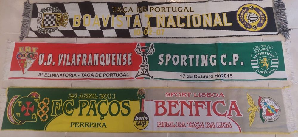 7 cachecois de Futebol taça de Portugal