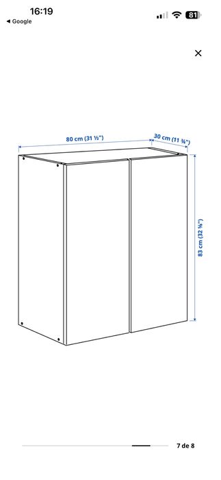 Armario ivar do ikea de duas portas