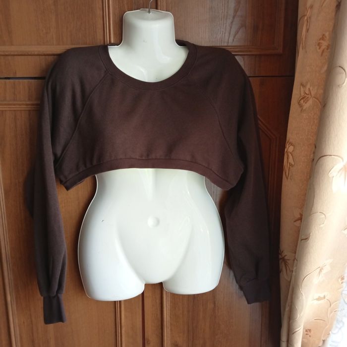 Худи кроп-топ женское