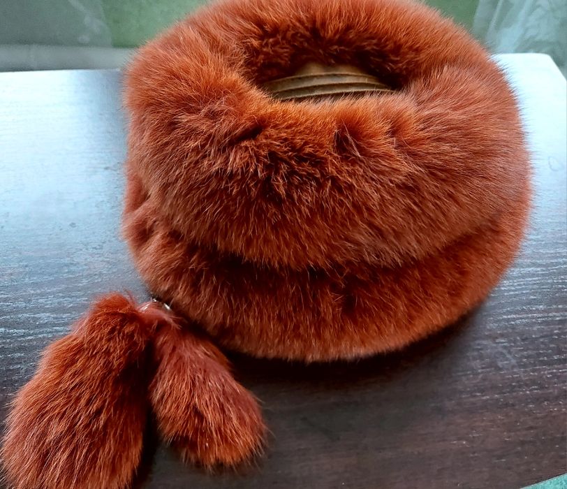 Шапка з натурального песця