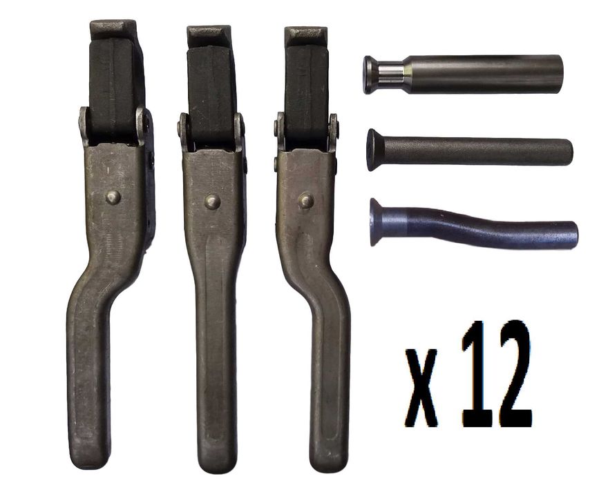 12 x spinacze ze sworzniem do burt przyczepy na sworzeń 18 typu Pronar