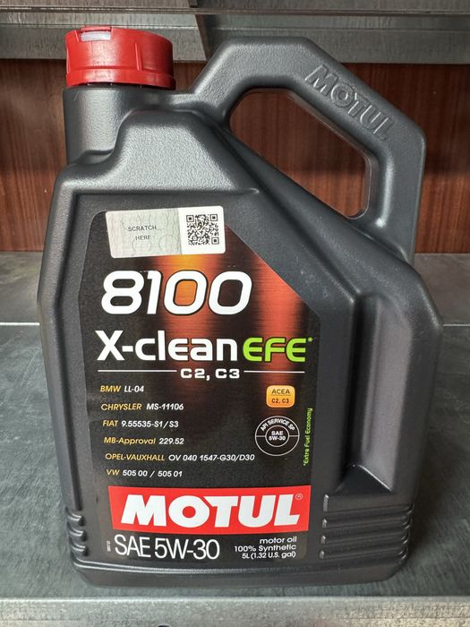 Масло MOTUL 5w30 X-clen efe ОРИГИНАЛ