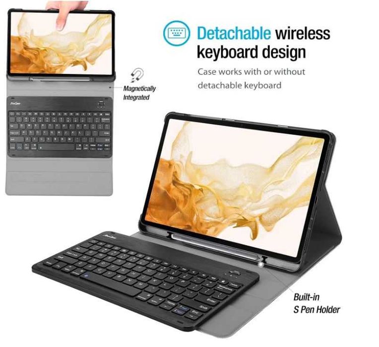 Futerał Etui Case Z Klawiaturą Galaxy Tab S7 Tab S8 Plus/S7 Plus