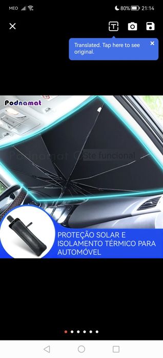 Para sol de Carro Para brisa
