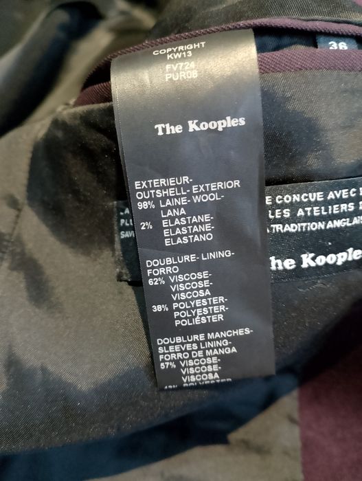 Fioletowa Wełniana Damska Marynarka The Kooples