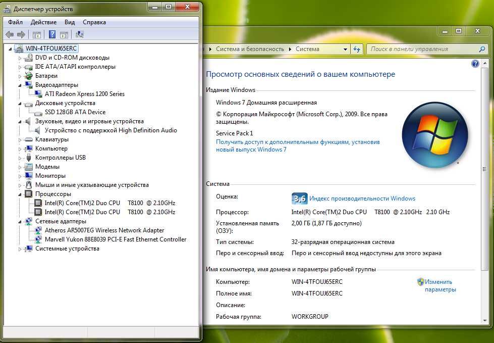 Ноутбук Samsung R60+ 15,4" intel T8100 2ядра/2GB RAM/SSD 128GB/Win 7