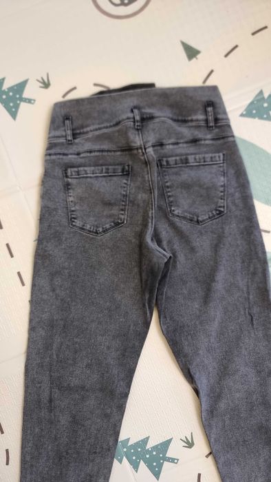 Джинсы для беременных графитовые / серые (Mom fit) размер 50 / L-XL