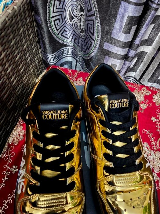 Espetaculares TENIS homem VERSACE GOLDEN