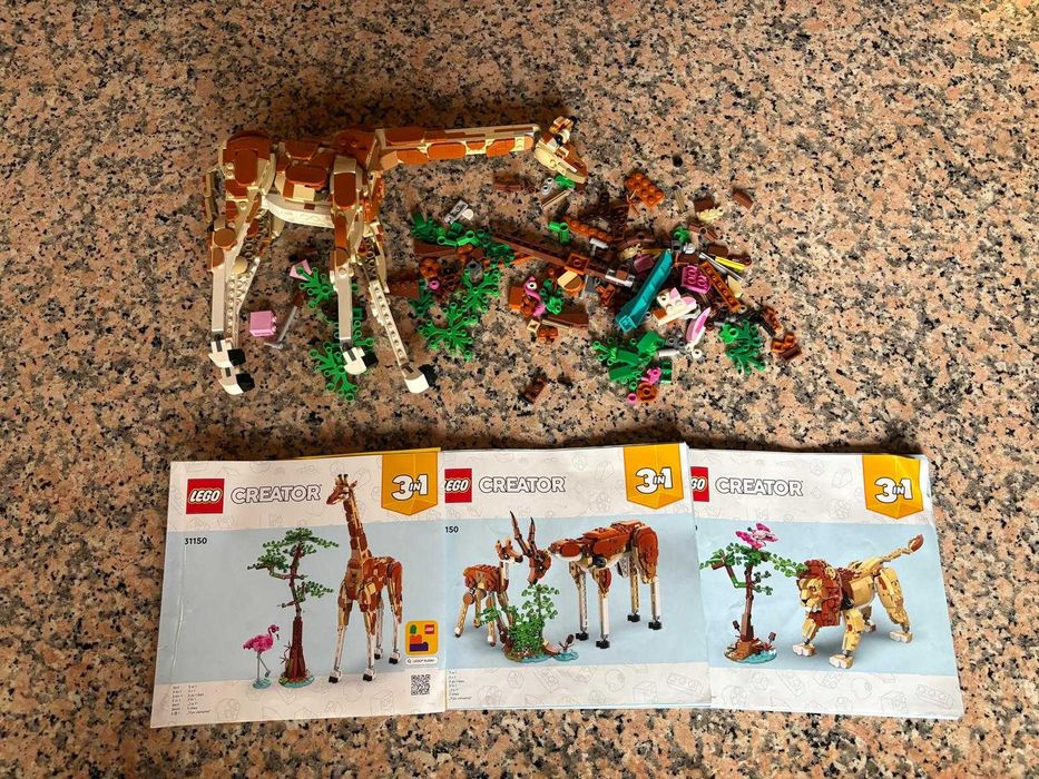 LEGO Creator 3em1 — Cavalo 31166 + Girafa 31150