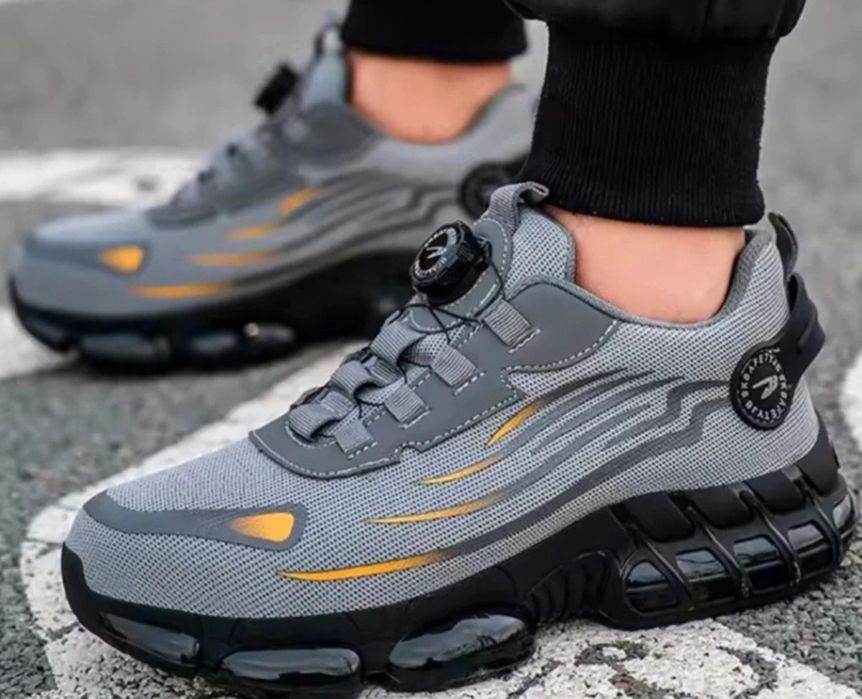 Szare buty robocze ochronne r 42 stalowy nosek