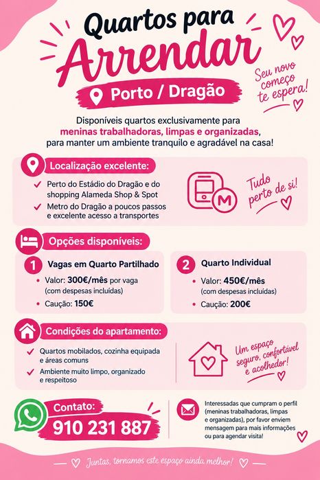 Arrende-se quarto