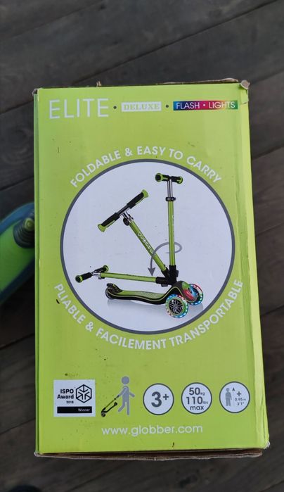 Самокат Globber Elite Prime deluxe підсвідка від 3 років