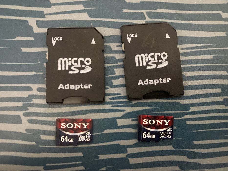 2 Cartoes Micro SD Sony 64gb 4K
