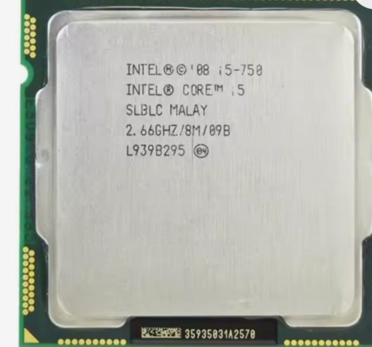 Процесор i5 750, новий 
Тип роз'єму, сокет: LGA1156