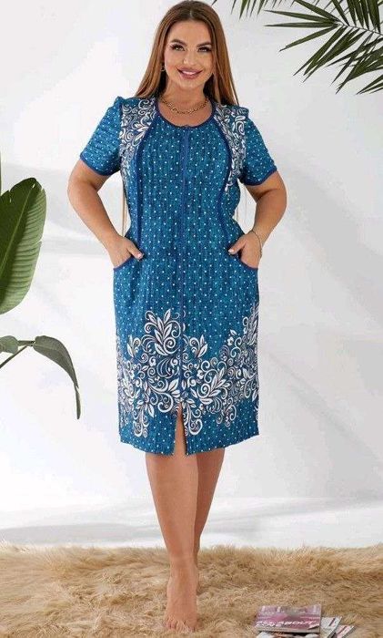 Женский летний халат  52, 54, 56 , 58, 60 рр.