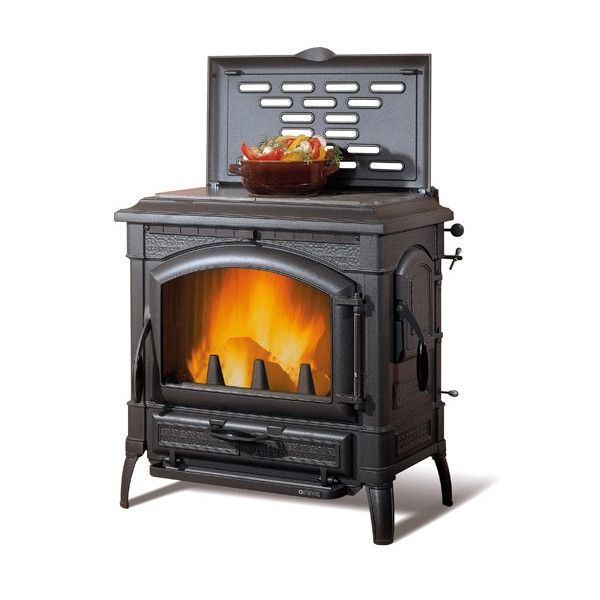 Piec żeliwny z płytą grzewczą La Nordica Isotta Con Cerchi Evo