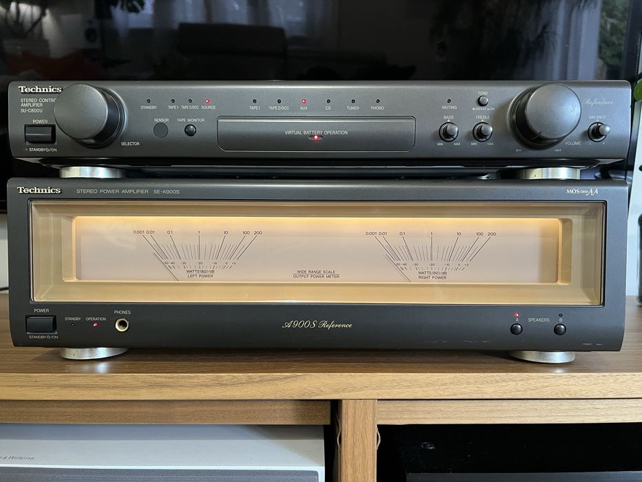 Technics zestaw przedwzmacniacz SU-C 800 U i końcówka mocy SE-A 900 S
