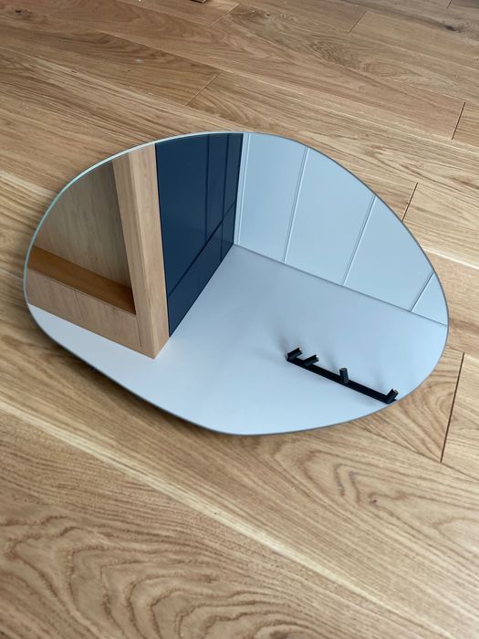 Lustro organiczne nieregularne podświetlane 48x48 cm