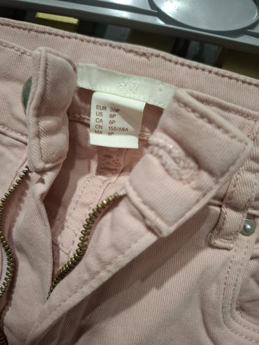 Spodnie pudrowy róż S
