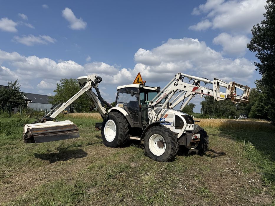 Renault Ergos 446 4x4 klimatyzacja kosiarka bijakowa na wysiegniku tur ladowacz czolowy, Class Celtis 446, John Deere
