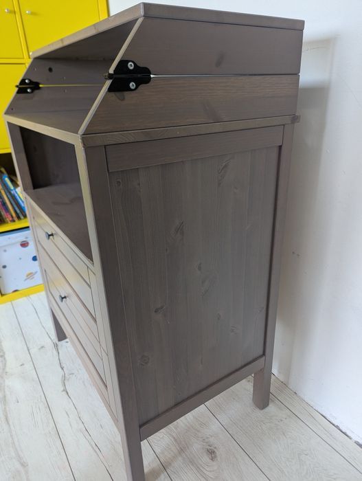 Komoda z przewijakiem IKEA Sundvik szary brąz