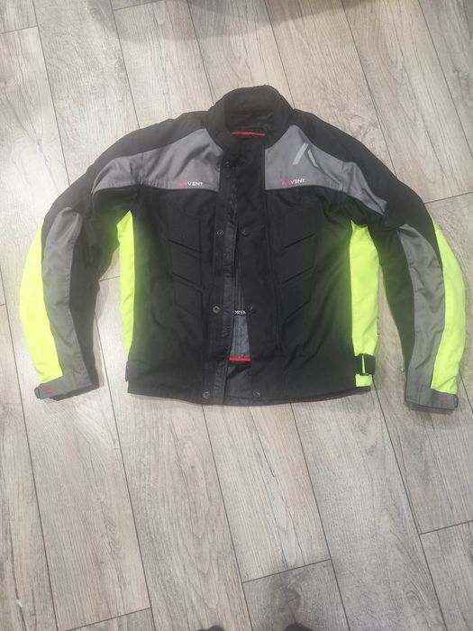 Kurtka motocyklowa Adrenaline Pyramid 2.0 | Szaro-Żółta | Rozmiar XL