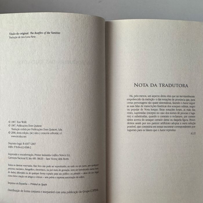 A Fogueira Das Vaidades - Tom Wolfe