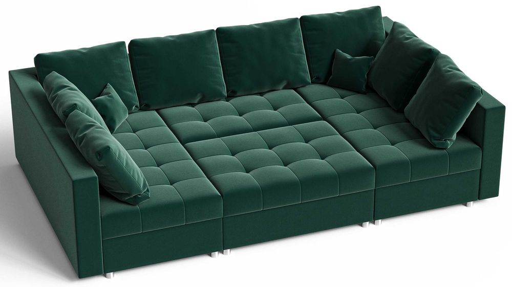 Duży NAROŻNIK U MODUŁOWY Prince+ pufa od producenta transport! STYLUX