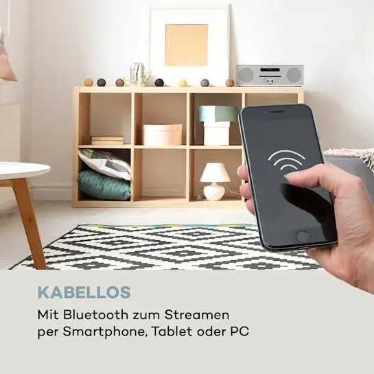 Стереосистема Auna Silver Star CD-DAB BT, радіо FM  10033126