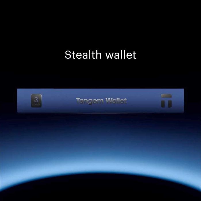 Анонимный криптокошелек Tangem 2.0 Stealth Black/Черный на 3 карты