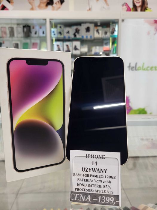 Iphone 14 128GB Bat 85% Telakces Felicity *Raty 0%