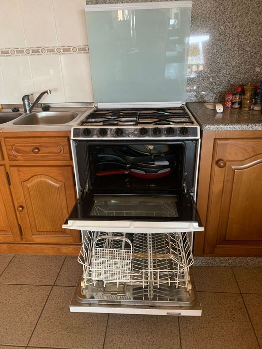 3 em 1 rosières (forno/fogão/lava loiça)