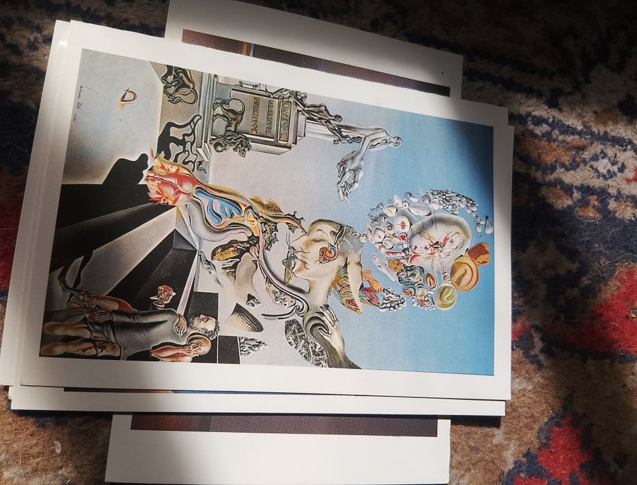 Salvador Dalí 27 postais 1985 novos