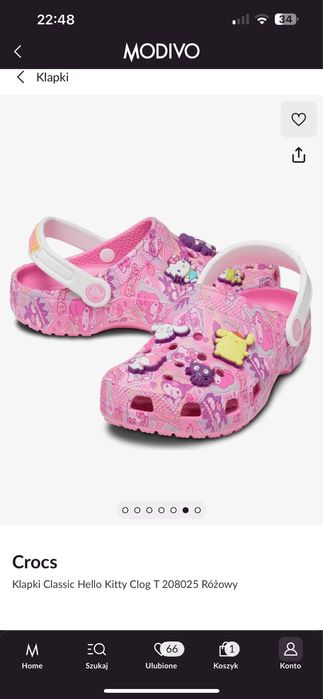 Buciki sandały Crocs 22/23 Hello Kitty