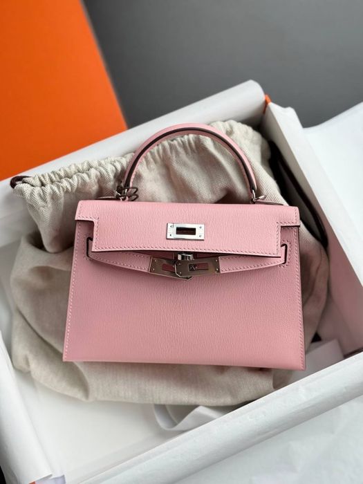 ПОСЛЕДНЯЯ ЦЕНА! НИЖЕ НЕ БУДЕТ Сумка Hermes Kelly mini 20 розовая