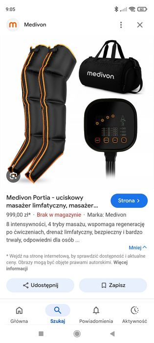 Masażer do nóg z opcją chłodzenia