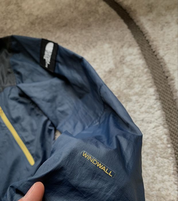 Ветровка куртка The North Face Windwall Jacket Blue Yellow Size M Mens