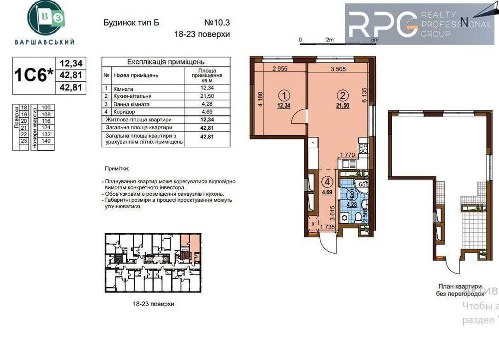 ЖК Варшавский-3. Продается 1к. 10.3, 1С6*.