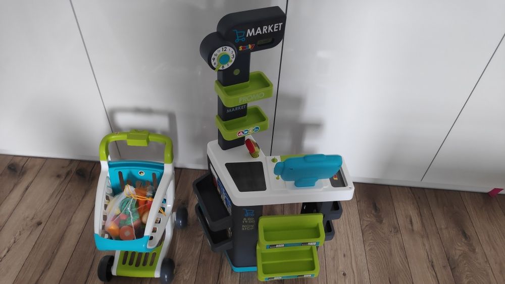Smoby market sklep + wozek