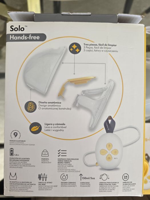 Medela Solo Hands-free – Como Novo (Com Fatura Wells)
