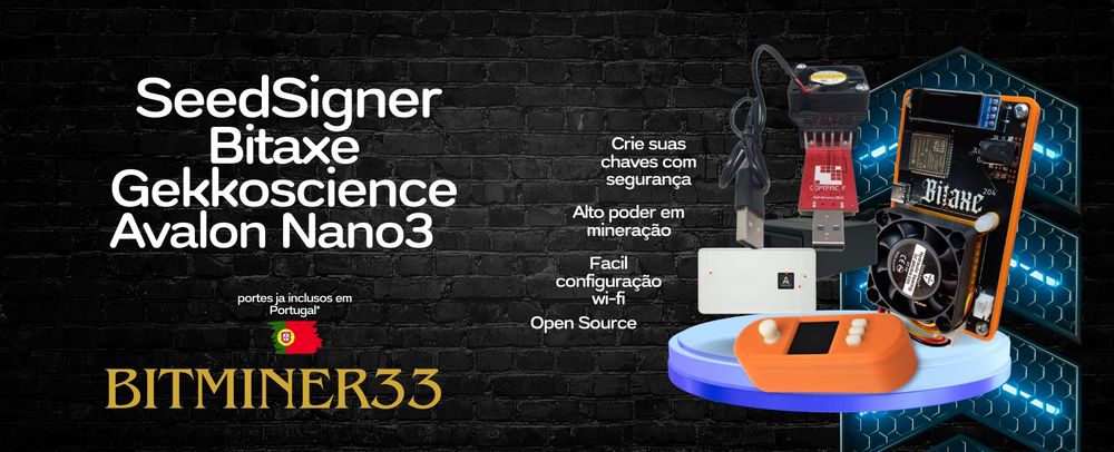 Mineradora Bitcoin, nerdaxe, luckminer visite nosso site bitminer33
