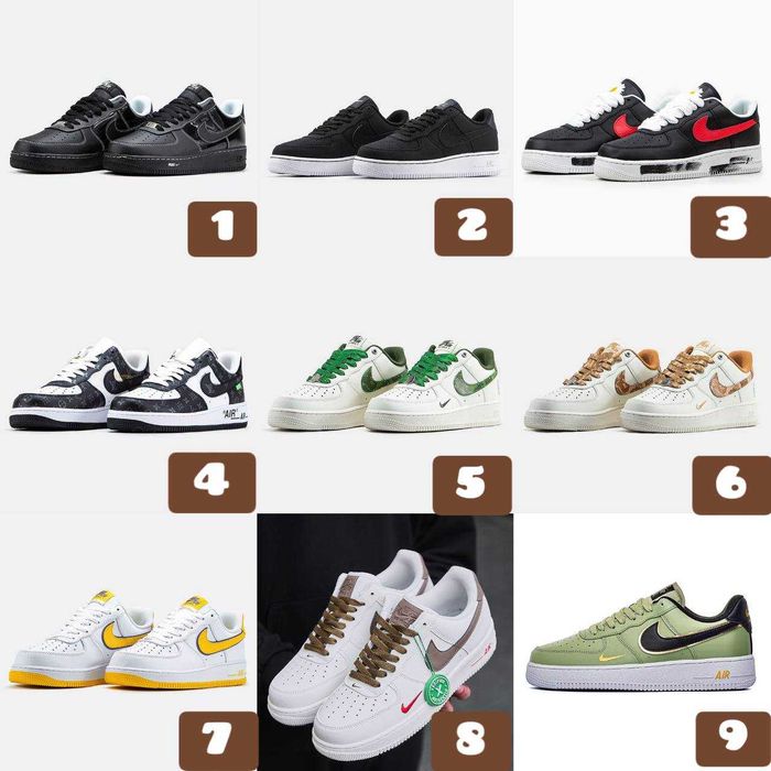‼️Відправляємо БЕЗ передплати Кросівки Nike Air Force 1 в усіх кольорах | Розміри 36 - 45 | Унісекс | Відправлення щодня‼️