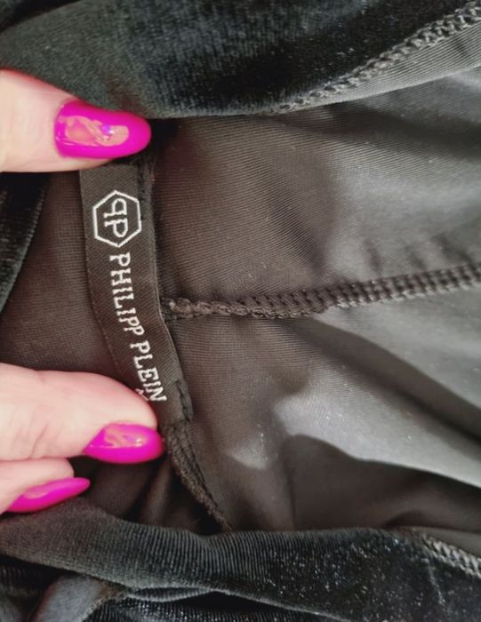 PHILIPP PLEIN- bluza welurowa.  Rozmiar M