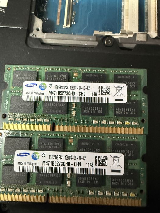 Memoria  So-dim 2x 4GB samsung