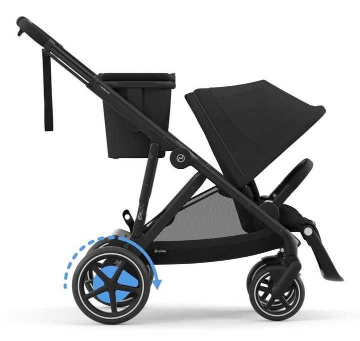 Cybex e-Gazelle S TPE wózek spacerowy  bliźniąt,rok po roku Black